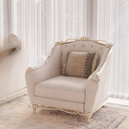Europe Designer Sofa Chair Unique Wood Modern Recliner Living Room Sofas Love Seat White Cushion Sofas Para El Hogar Furniture