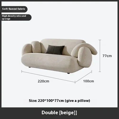 Armchair Curved Modern Sofa Pink Minimalist Wooden Floor Adults Living Room Sofa Canape Chaise Reading Divano Bedroom Furniture