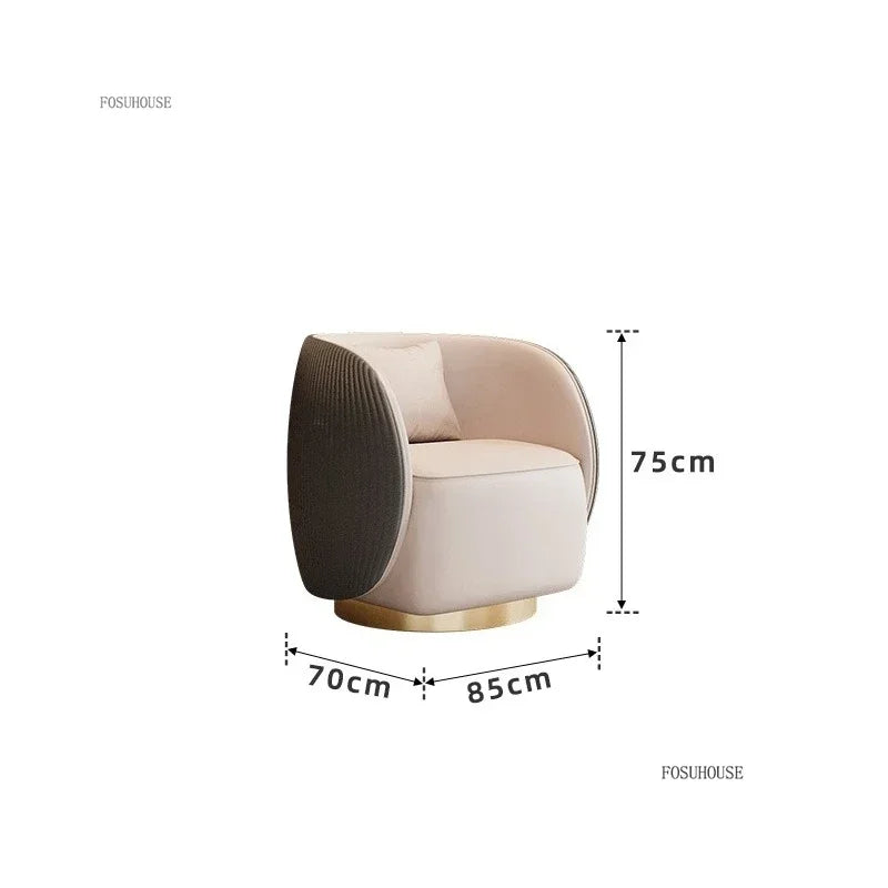 Nordic Designer Armchairs Hotel Lobby Negotiation Chair Living Room Chairs Home Furniture Luxury Conference Chair