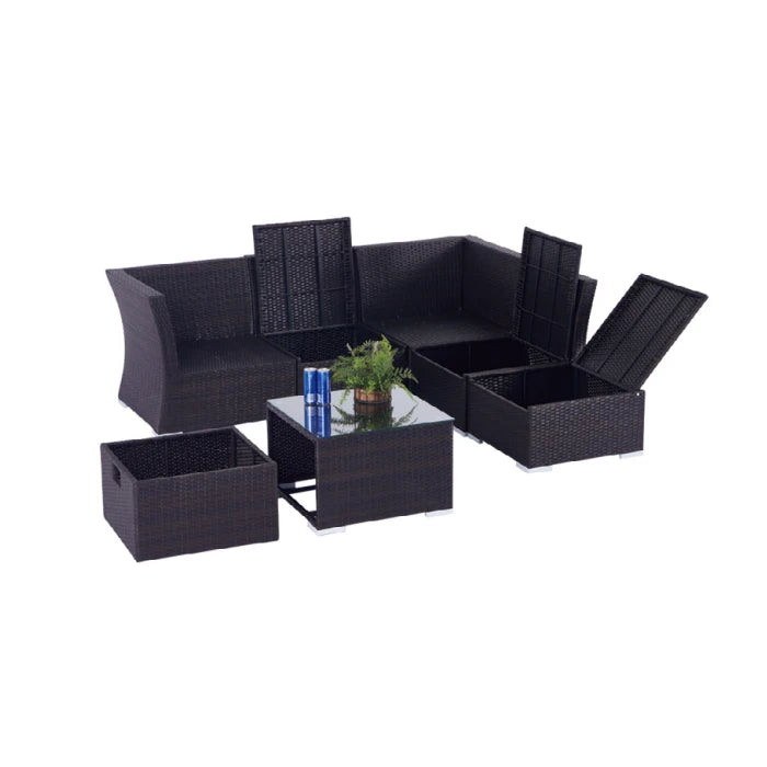 Outdoor rattan furniture high quality round garden sofa terrace balcony leisure