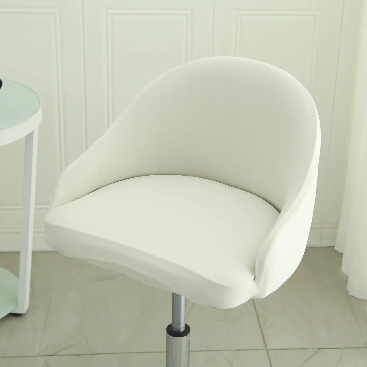 1PC Semi-Circular Universal Wear-Resistant Chair Cover Chair Cover Dust-proof Elastic Restaurant Hotel Dining Chair Cover 의자 커버