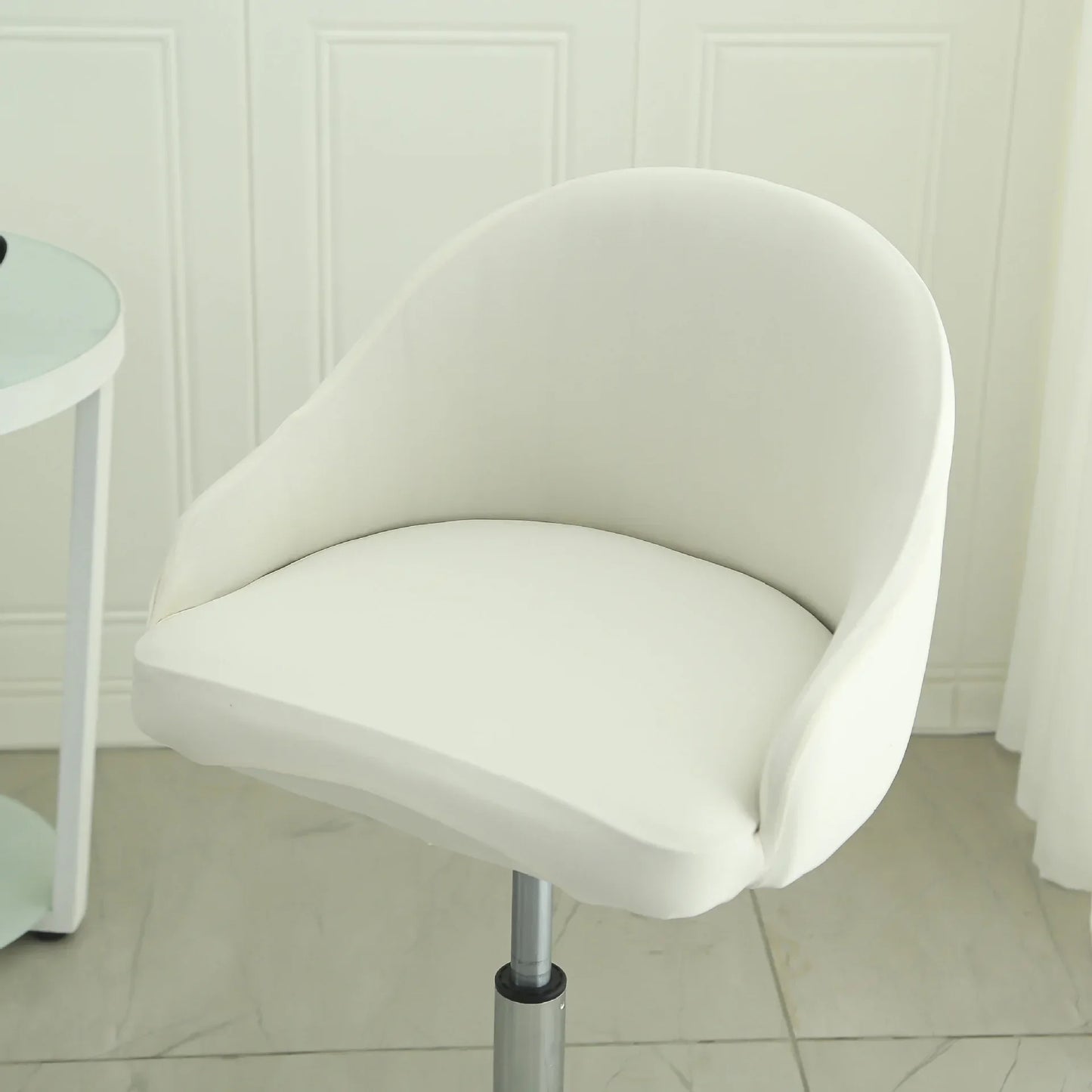 1PC Semi-Circular Universal Wear-Resistant Chair Cover Chair Cover Dust-proof Elastic Restaurant Hotel Dining Chair Cover 의자 커버