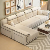 Wood Beige European Sofas Filler Armrest Design Nordic Recliner Lazy Sofas Salon Luxury Modern Divano 2 Posti Unique Furniture