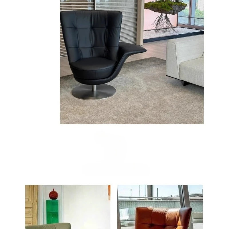 FRP Creative Armrest Rotating Leisure Chair Villa Hotel Reception Chair