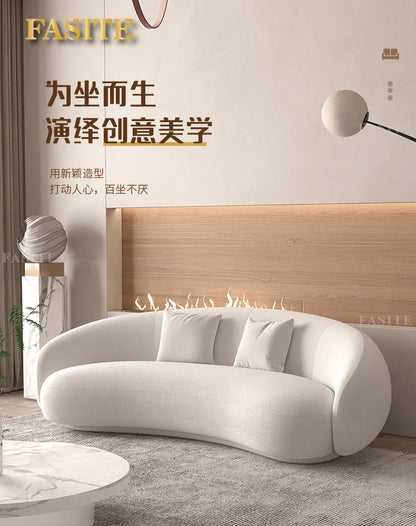 Premium Italian Banana Sofa Minimalist Shaped Sofa Living Room Simple Modern Arc Cashew Sofa