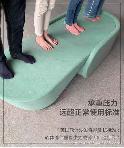 Simple multi-functional folding sofa bed minimalist versatile practical foldable retractable sofa