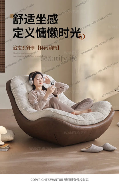 minimalist light luxury Nordic sofa chair simple leisure lazy sofa chair