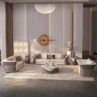 Italian Designer Leather Sofas Luxury 3 Pieces Set Minimalist Modern Sofa Loveseat Floor Divano Soggiorno Home Furniture