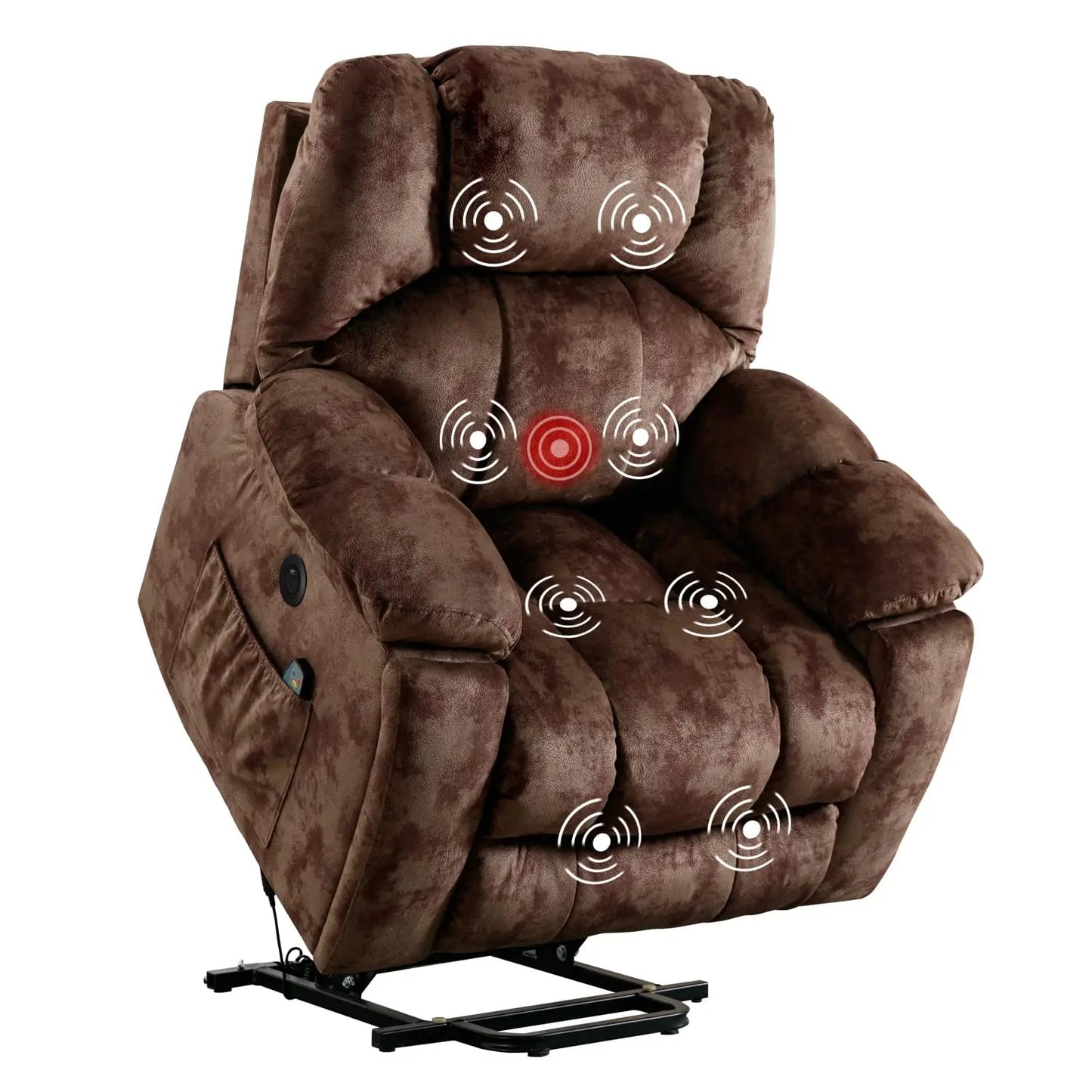 Large Power Lift Recliner with Massage and Heat for Elderly, Heavy Duty Lift Recliner for Seniors with USB Port, 2, Customized