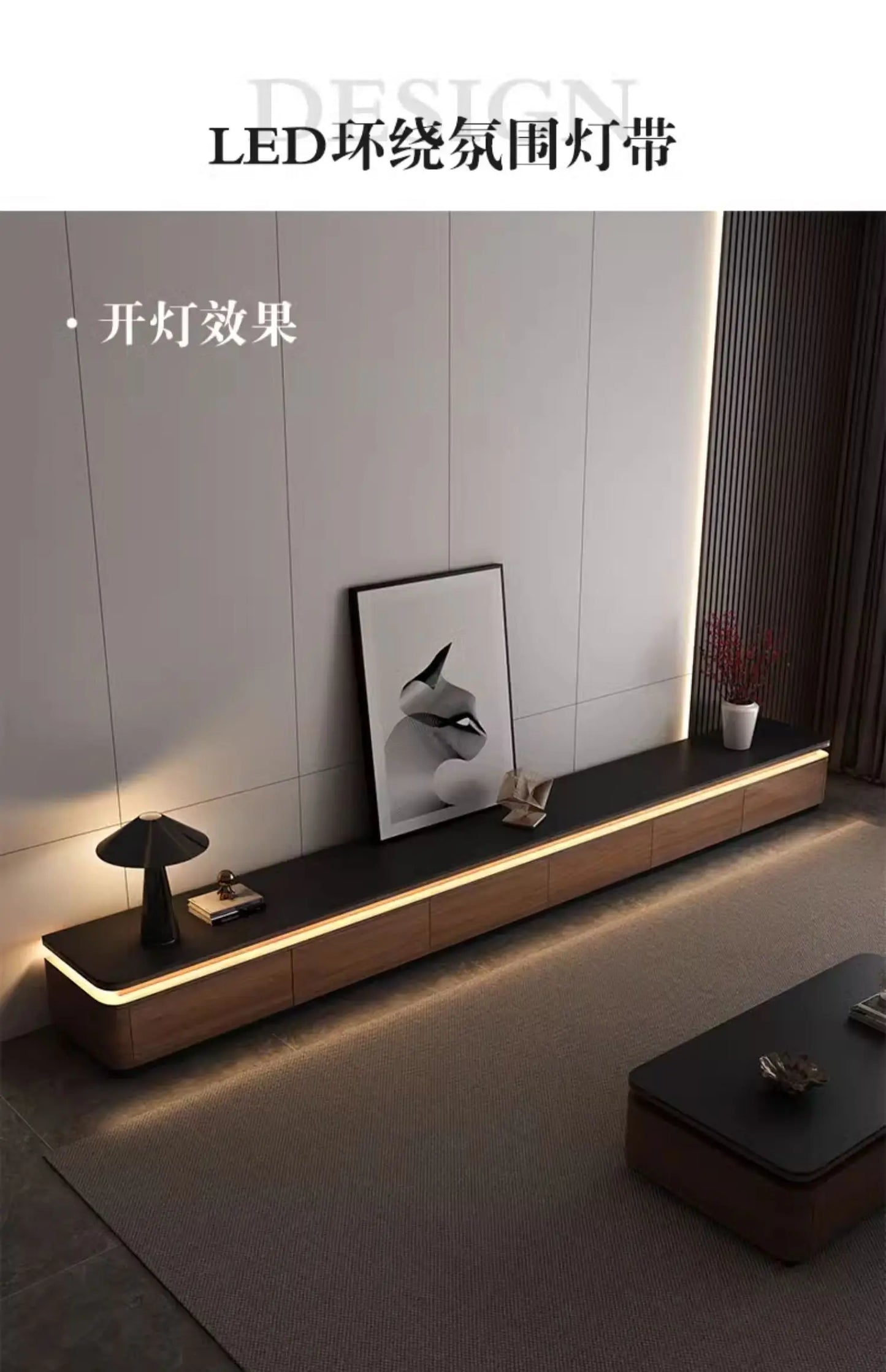 Storage Retro Design Tv Stand Coffee Table Lights Minimalist Floor Tv Stands Home Universal Mueble Para Televisor Furniture