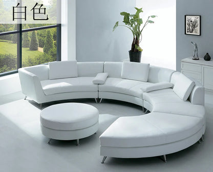 Minimalist curved sofa company lobby living room sofa combination