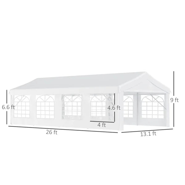 8x8FT SUV Camping Tent PU2000mm Waterproof Double Layer 5-8 Persons Spacious Outdoor Shelter