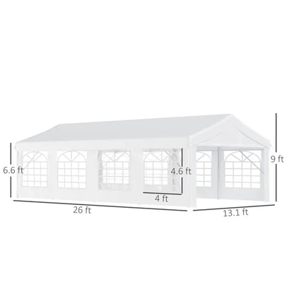 8x8FT SUV Camping Tent PU2000mm Waterproof Double Layer 5-8 Persons Spacious Outdoor Shelter