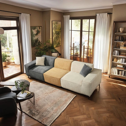 Italian Luxury Multifunctional Modular Sofa Set Black Modern Vacuum Compressed Sponge Convertible Living Room Furniture