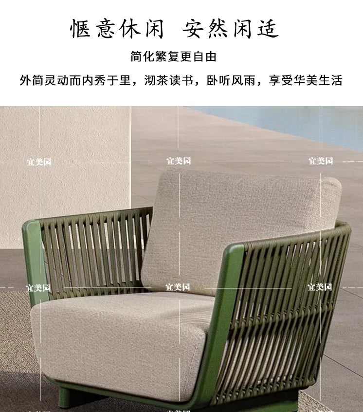 Leisure Outdoor Sofas Balcony Accent Design Courtyard Hotel Garden Sofas Floor Nordic Office Furniture Arredo Giardino Lshysf