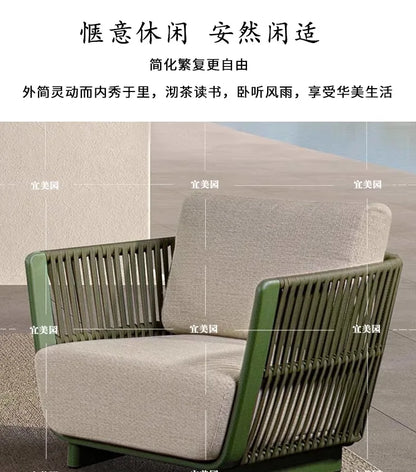 Leisure Outdoor Sofas Balcony Accent Design Courtyard Hotel Garden Sofas Floor Nordic Office Furniture Arredo Giardino Lshysf