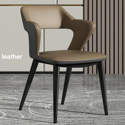Italian Minimalist Dining Chair Modern Simple Home Chair Hotel Trendy Tech Fabric Makeup Chair Backrest Dining Table furniture