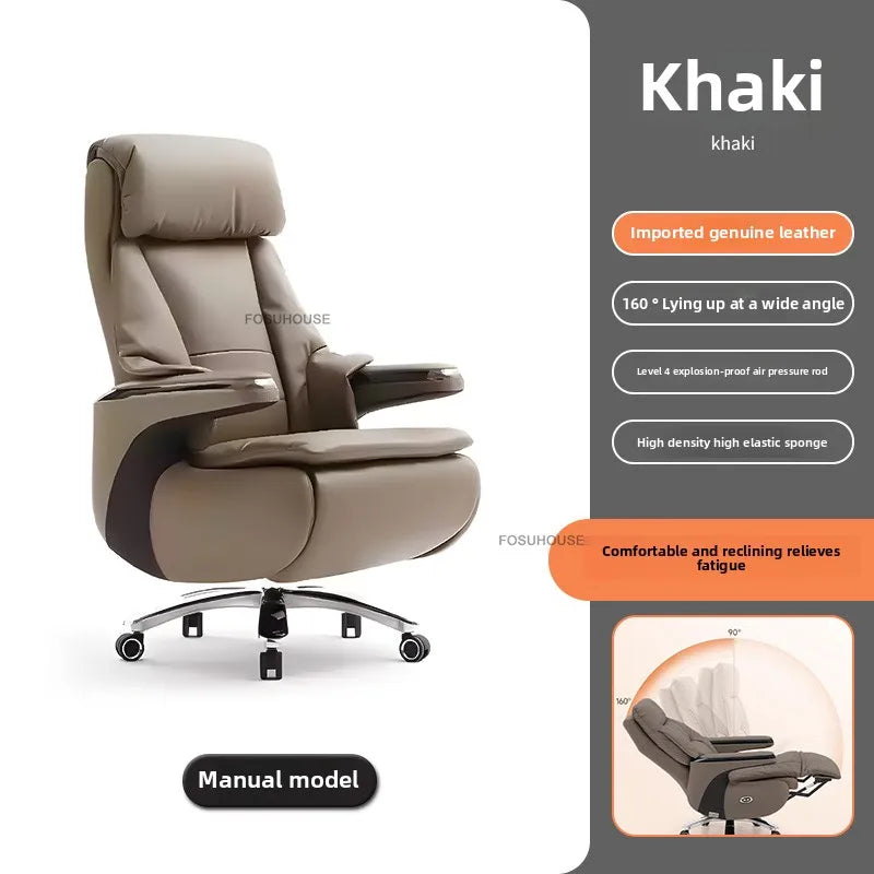 Electric Smart Office Chairs European Reclining Computer Chair Home Gaming Armchair Modern Office Furniture High-end Boss Chair