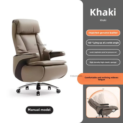 Electric Smart Office Chairs European Reclining Computer Chair Home Gaming Armchair Modern Office Furniture High-end Boss Chair