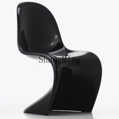 LXY simple household modern small apartment FRP electroplating armrest dining chair household leisure chair