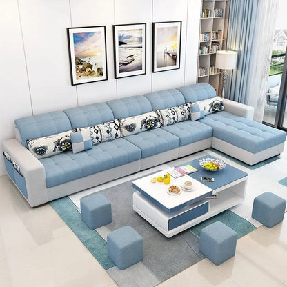 Minimalist Living Room Sofa, European Armchair Design, Wooden Modern Big Style, Nordic Italian Divano Soggiorno Home Furniture