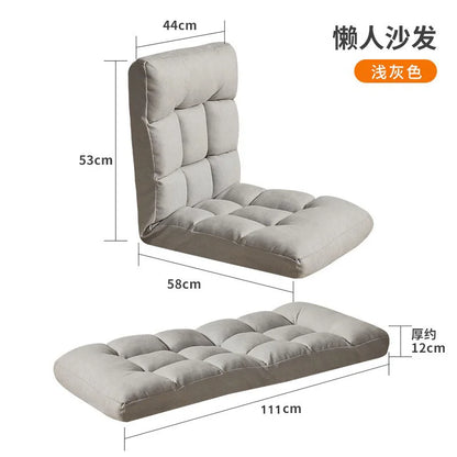 Lazy sofa tatami bay window lazy chair folding fabric can sit single chair balcony bedroom back lying
