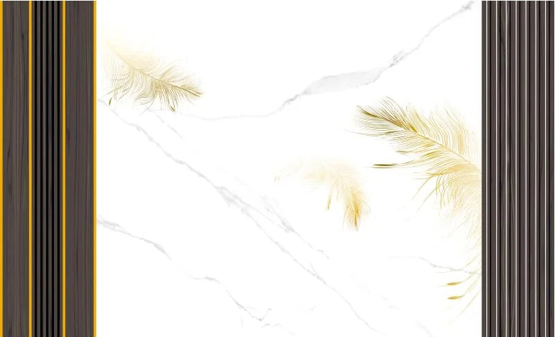 beibehang papel de parede Customized Nordic retro plant leaves, modern minimalist geometry, TV background wallpaper