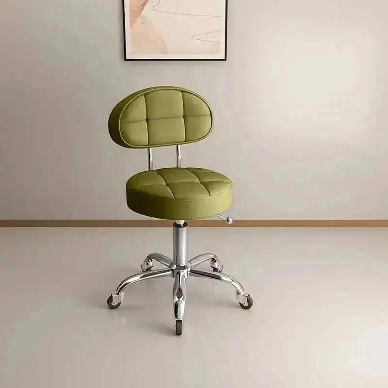 Big work stool hair cutting chair rotating lifting round stool pulley hair salon special beauty stool