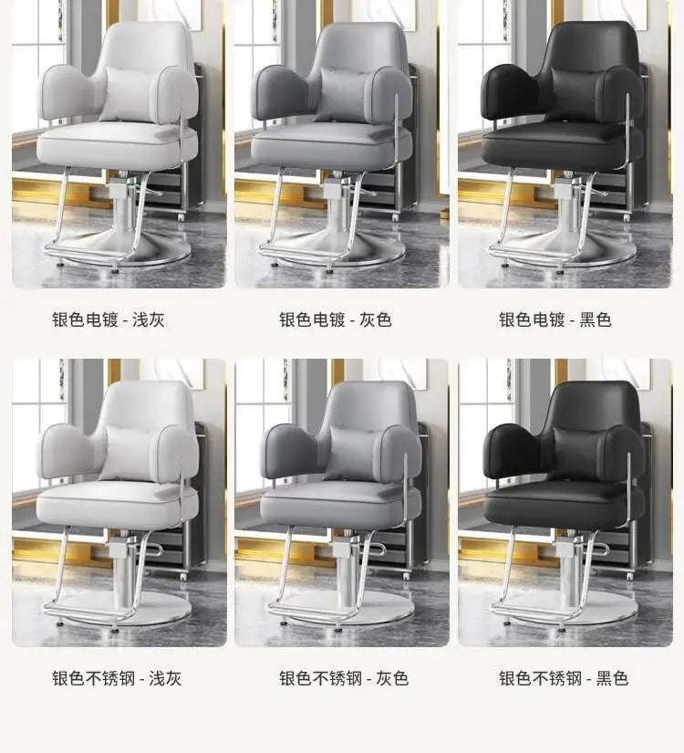 Style Durable Hair Salon European Barber Chairs Hairdressing Chair Dressing Room Back Armchair Recliner Cabeceros Furniture