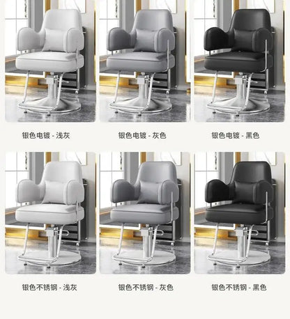 Style Durable Hair Salon European Barber Chairs Hairdressing Chair Dressing Room Back Armchair Recliner Cabeceros Furniture