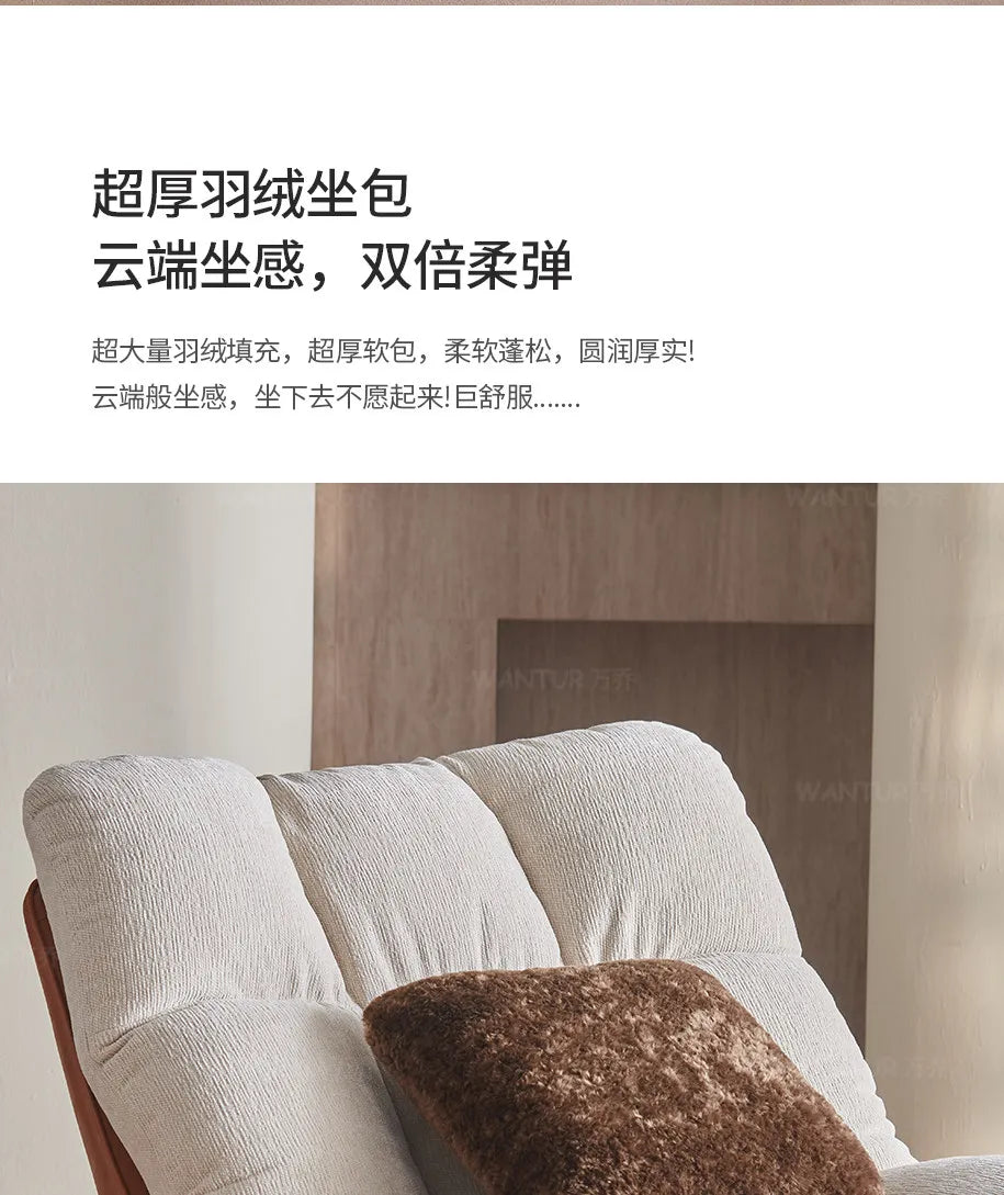 Italian living room creative single chair Nordic small apartment backrest sofa chair