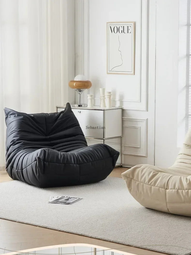 Caterpillar Lazy Sofa Velvet Small House Living Room Bedroom Store Balcony Sponge Sofa Lounge Chair Sofas for Living Room