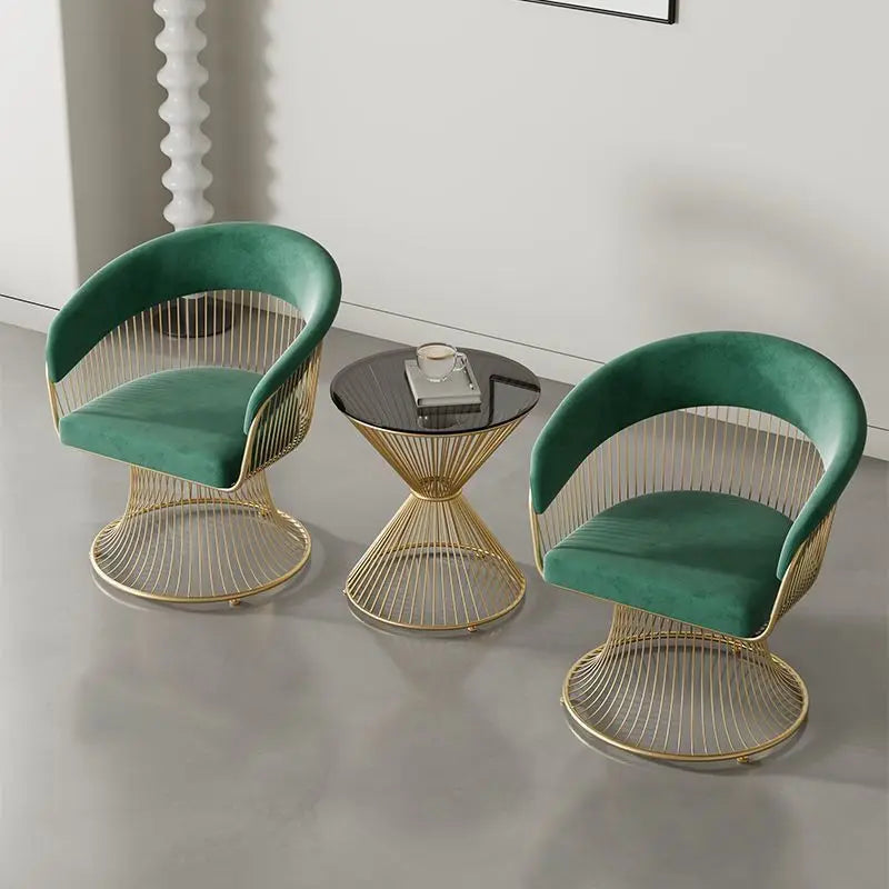Simple cream-style swivel chair, compact light luxury sofa chair, suitable for small living rooms, balconies and home use
