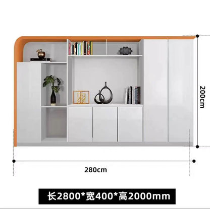 Modern simple class desk baking paint general manager boss table atmospheric office light luxury fashion desk boss table