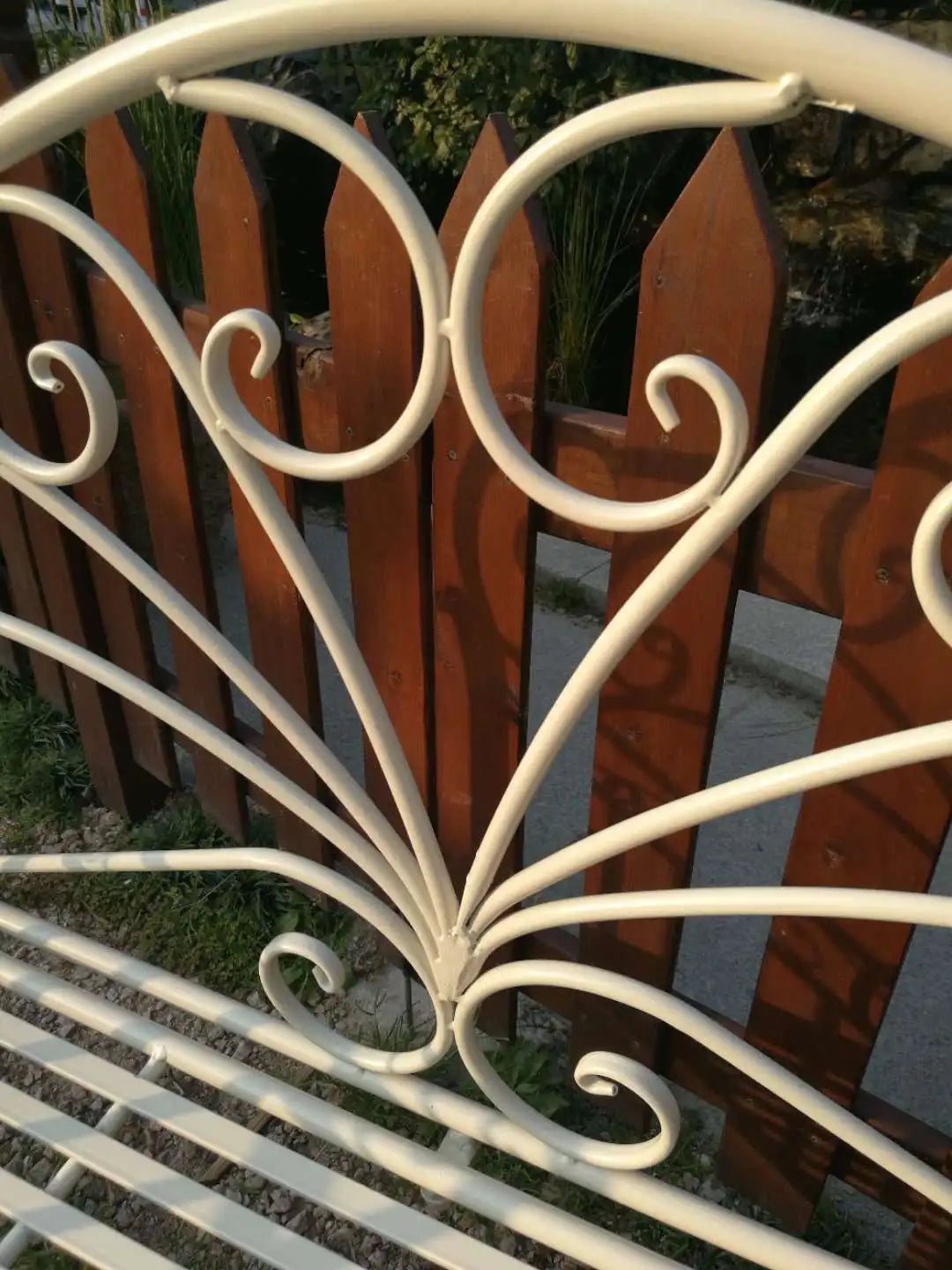 Foreign trade tail order clearance picking up leaks European backrest double chair outdoor courtyard leisure balcony bench park