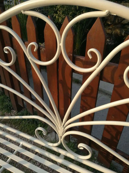 Foreign trade tail order clearance picking up leaks European backrest double chair outdoor courtyard leisure balcony bench park