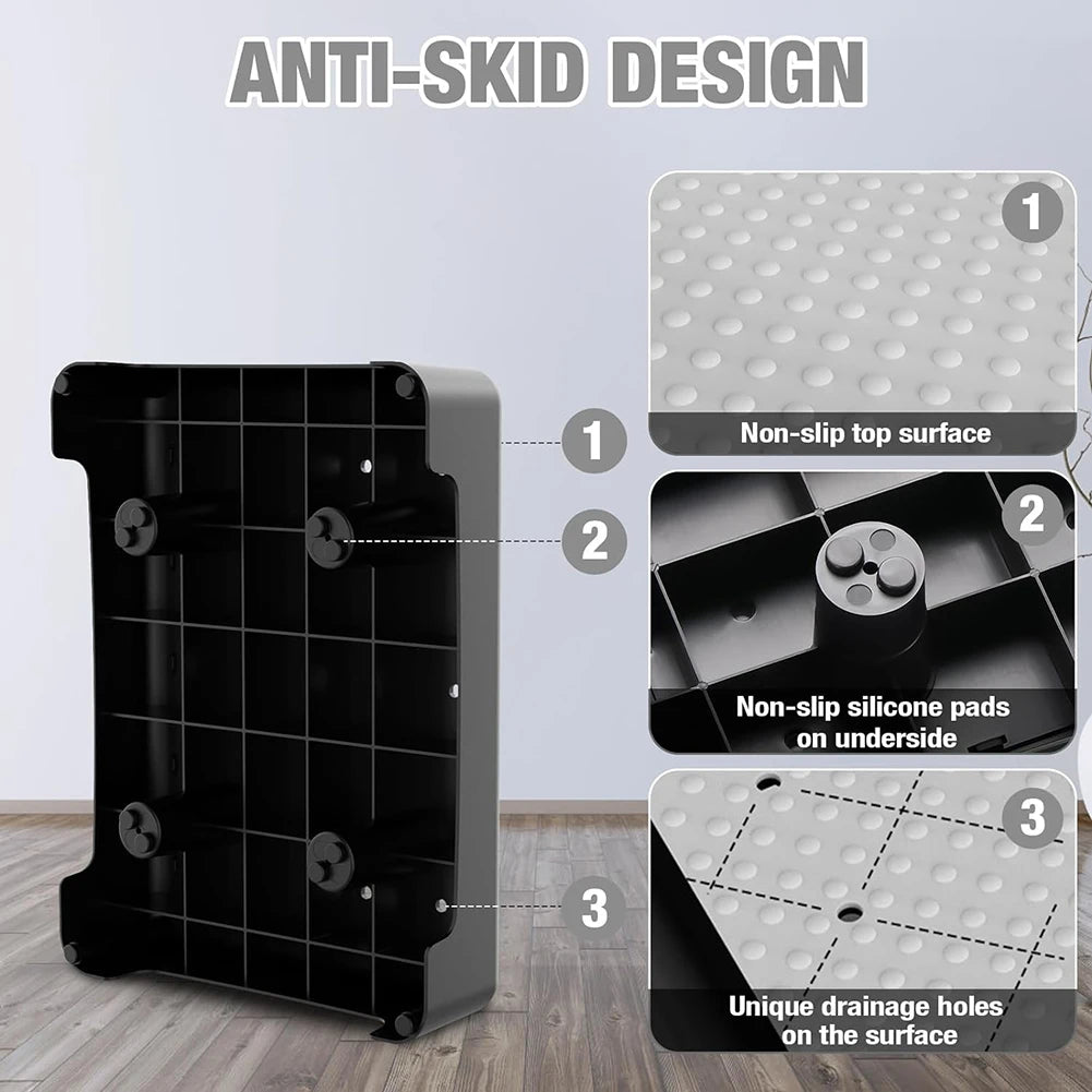 Non-Slip Step Platform Indoor and Outdoor, Portable Step Riser for Adults & Seniors, Safety Step for Car, Bedside, Shower