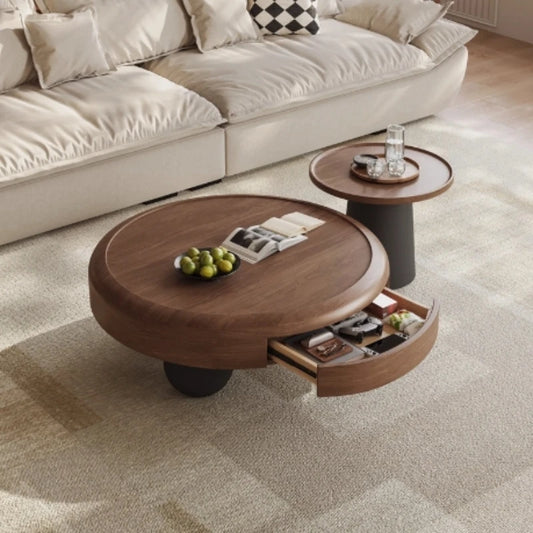 Ornaments Wood Coffee Table Luxury Mechanism Premium Oval Coffee Tables Modern Nordic Mesas De Centro Para Sala Home Furniture