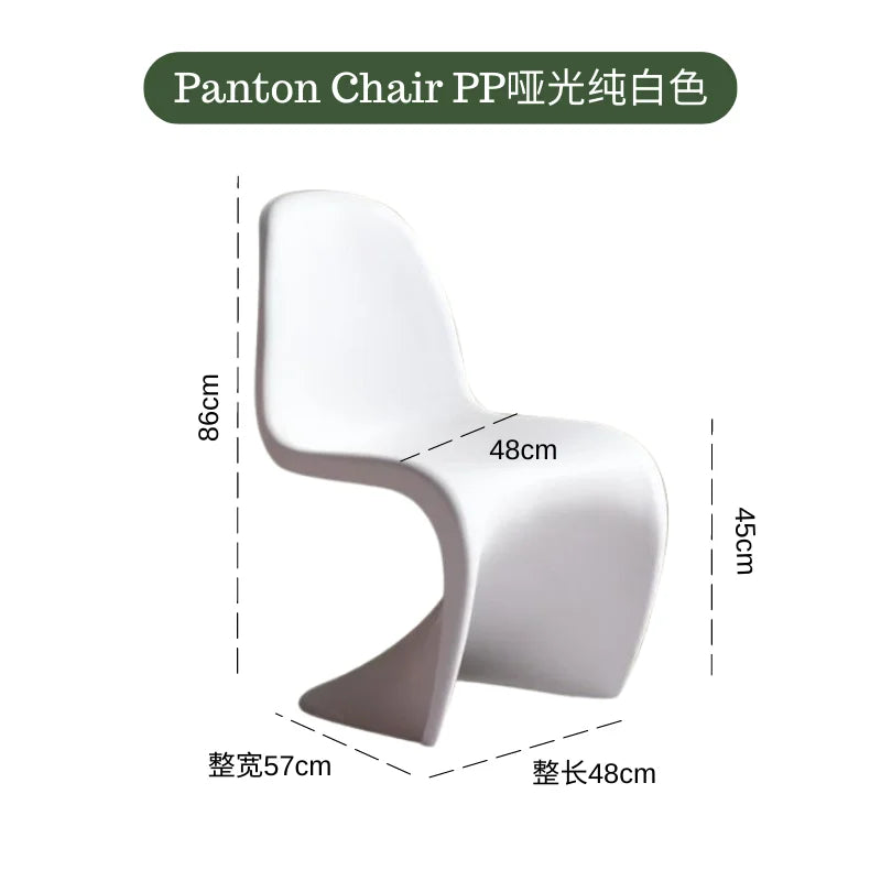 Dining chair Makeup stool Home Nordic minimalist high-end creative style plastic beauty chair