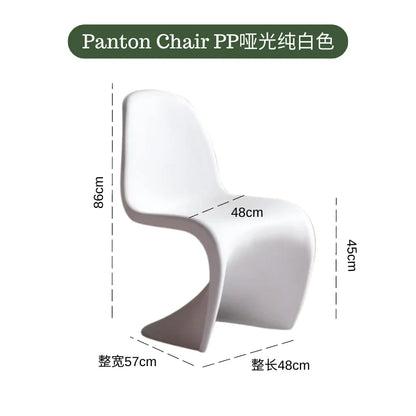 Dining chair Makeup stool Home Nordic minimalist high-end creative style plastic beauty chair