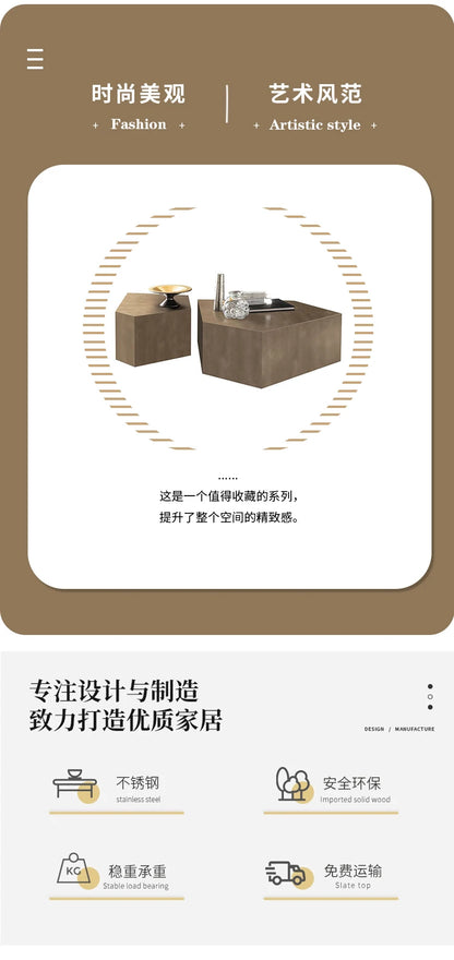 Glam Simple Coffee Table Ornaments Frame Design Storage Coffee Table Modern Aesthetic Meubles De Salon House Accessories