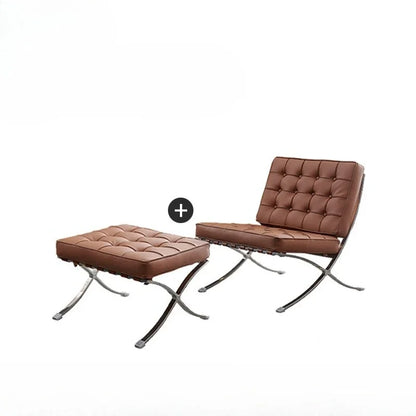 LL Stainless Steel Relaxing Chair Sturdy and Durable Single-person Sofa Chair Modern Leisure Chair Luxury Living Room Furniture