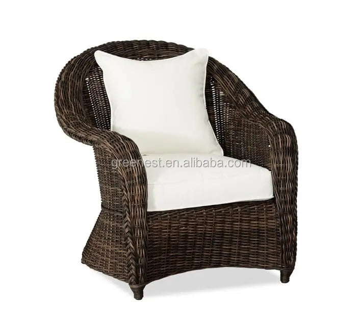 Luxury Outdoor Rattan Garden Cafe Sofa Chair