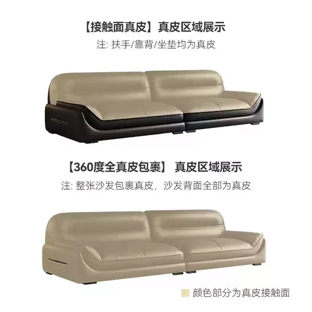 Postmodern Leather Filler Sofa Living Room Luxury Italian Nordic Lazy Couch Recliner Lounge Salon Divano Postmodern Furniture