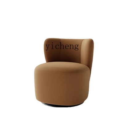ZC single balcony rotating sofa chair simple leisure chair fabric bedroom retro dressing stool