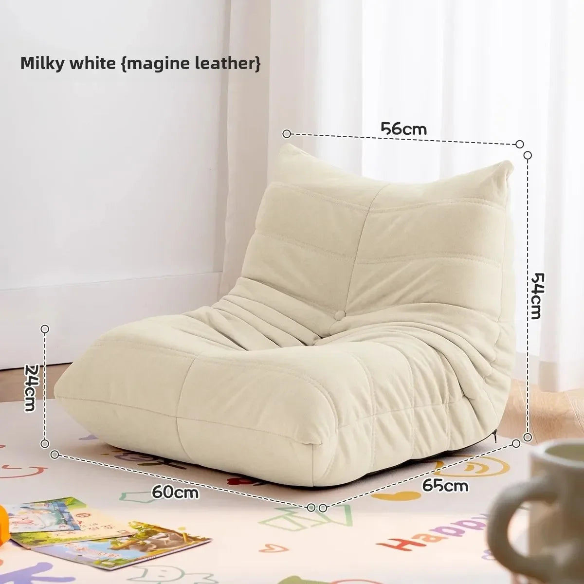 Single Sofa Caterpillar Sofa Balcony Leisure Bedroom Living Room Lie Down or Sleep Lazy Sofa Single Deck Chair