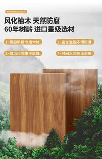 Outdoor villa courtyard sofa high-end teak sofa furniture combination hotel homestay waterproof