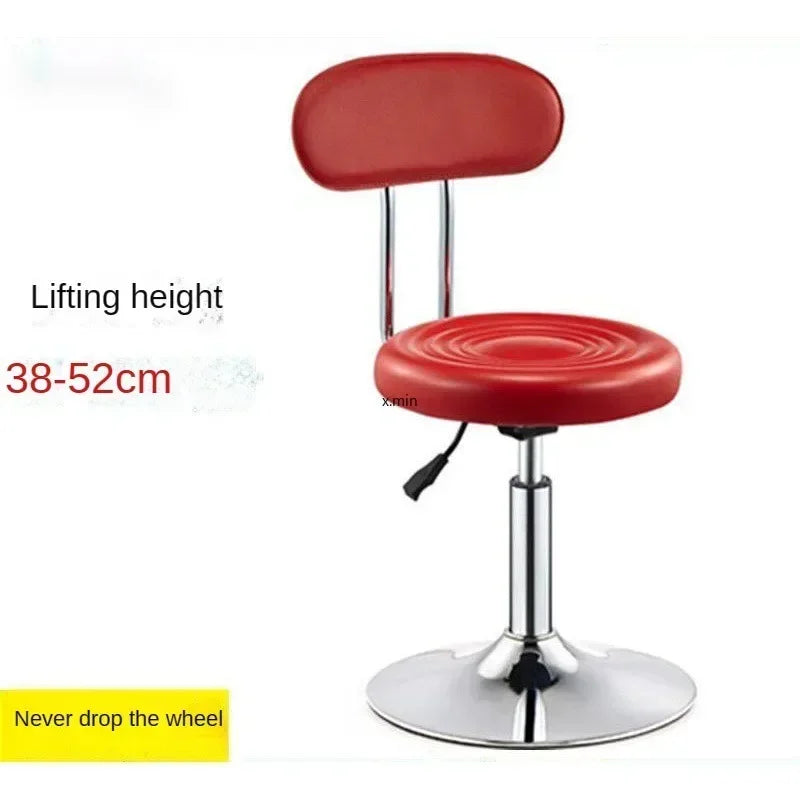 Beauty Stool,Hair Salon,Rotating Lift,Hair Salon Chair,Pulley,Nail Art, Hair Cutting, Round Stool, Exclusively for Beauty Salons