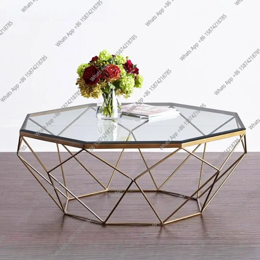 S Nordic Aesthetic Coffee Table Clear Simple Unique Designer Decoration Side Table Standing Lounge Couchtisch Salon Furniture