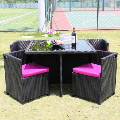 Balcony tables and chairs rattan chairs imitation rattan outdoor furniture outdoor High Quality